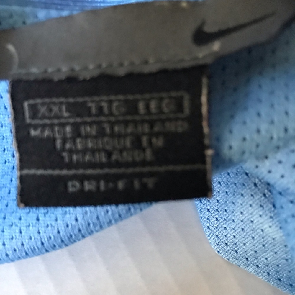 NIKE 2XL Blue ~ Snap Button Emb. Swoosh Jacket - Picture 2 of 6